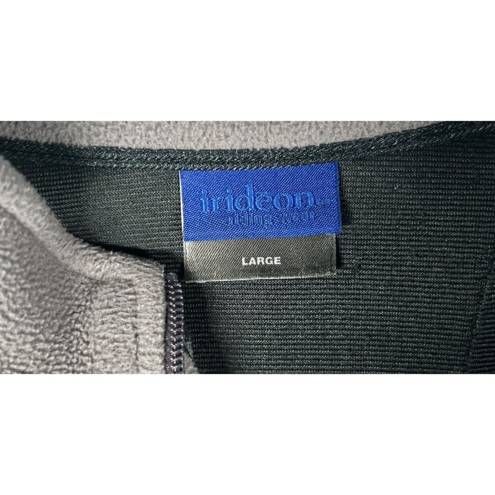 Irideon Riding Wear Full Zip Up Fleece Pullover Purple Gray Large Lined - Picture 2 of 4